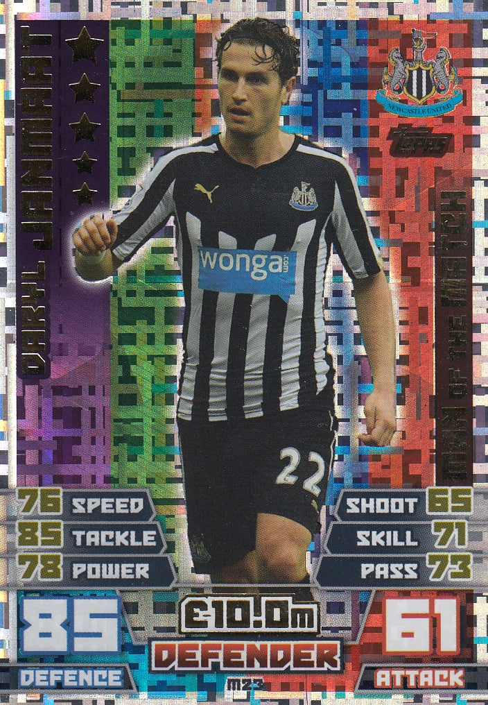 EX-M23. DARYL JANMAT - NEWCASTLE UNITED - MAN OF THE MATCH