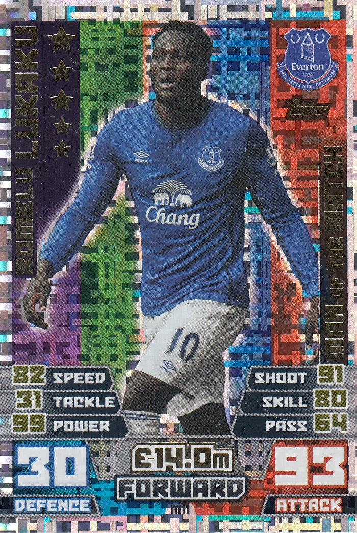 EX-M11. ROMELU LUKAKU - EVERTON - MAN OF THE MATCH