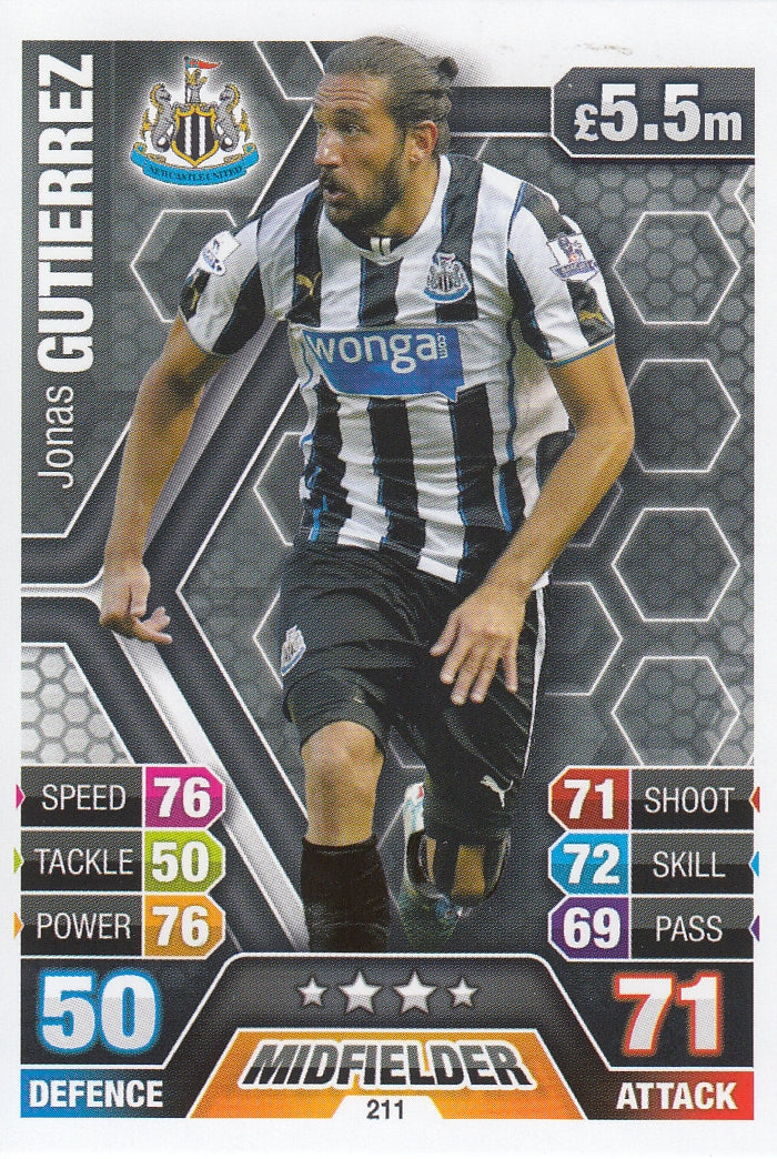211. JONAS GUTIERREZ - NEWCASTLE UNITED