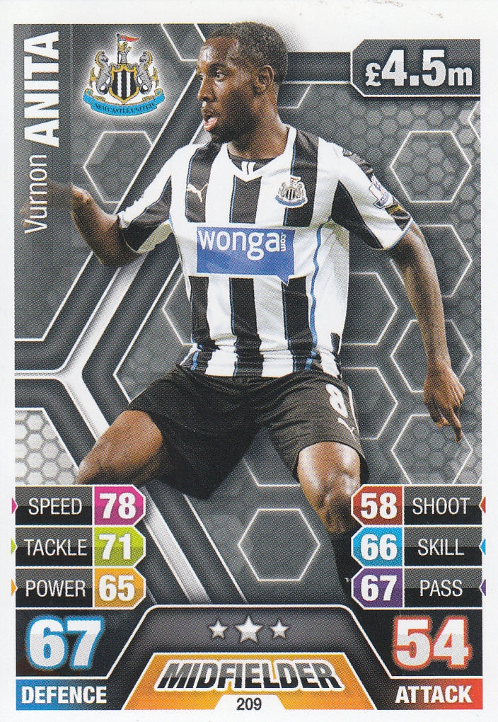 209. VURNON ANITA - NEWCASTLE UNITED