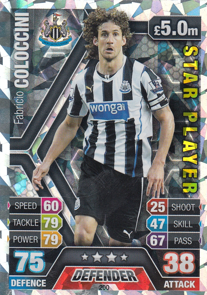 200.  FABRICIO COLOCCINI - NEWCASTLE UNITED - STARPLAYER