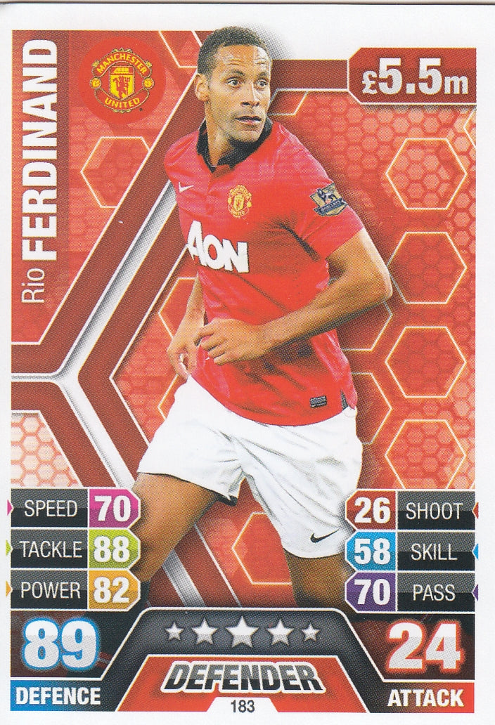 183. RIO FERDINAND - MANCHESTER UNITED