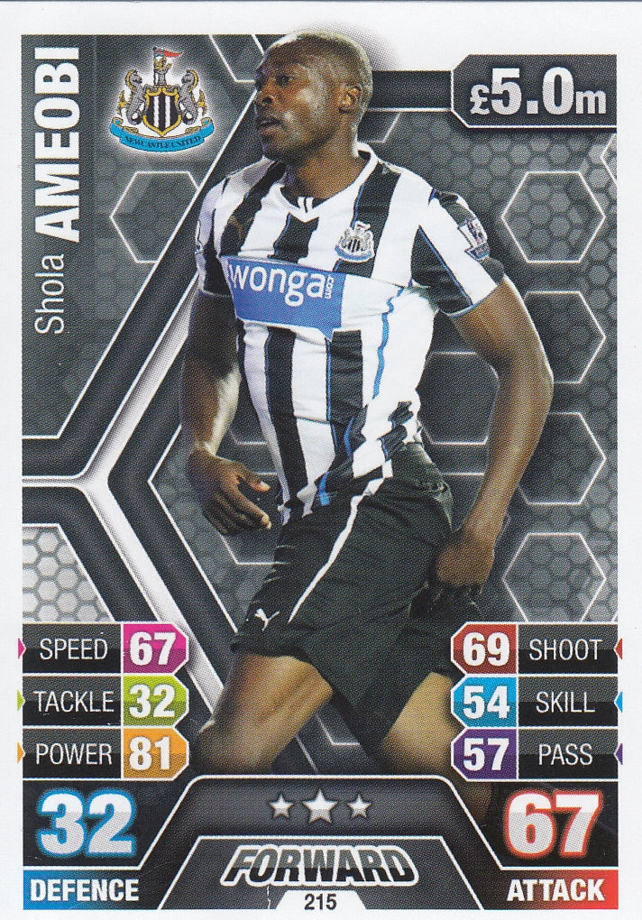 215. SHOLA AMEOBI - NEWCASTLE UNITED