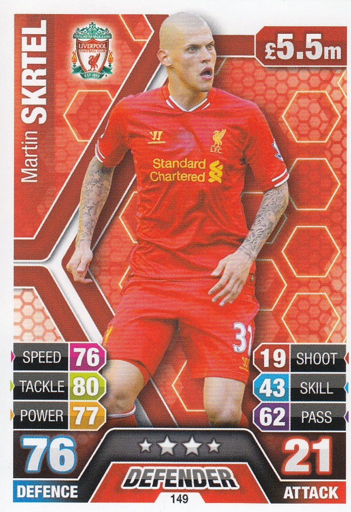 149. MARTIN SKRTEL - LIVERPOOL