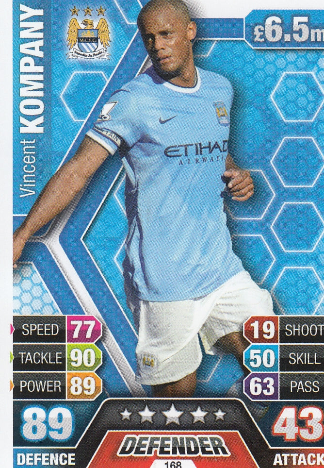 168. VINCENT KOMPANY - MANCHESTER CITY
