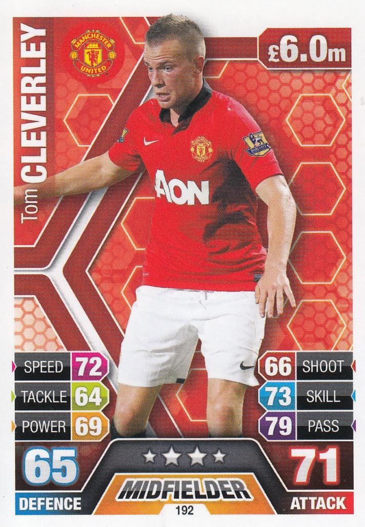 192. TOM CLEVERLEY - MANCHESTER UNITED