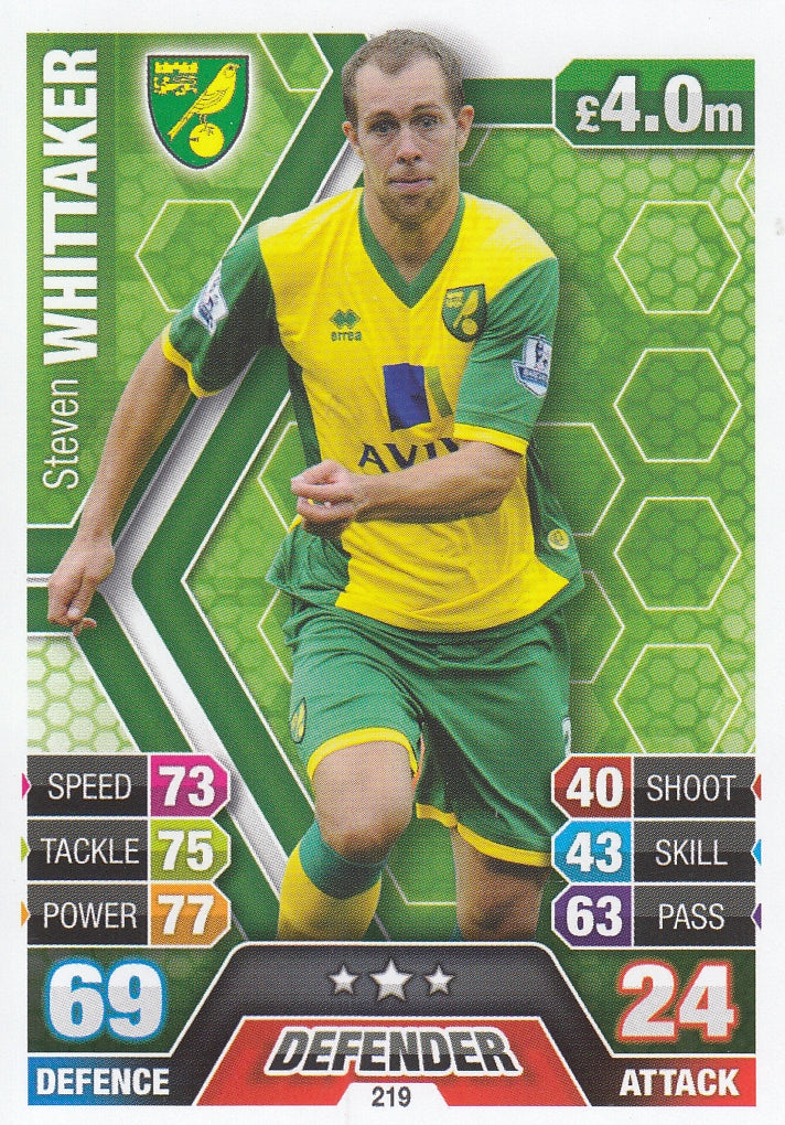 219. STEVEN WHITTAKER - NORWICH CITY