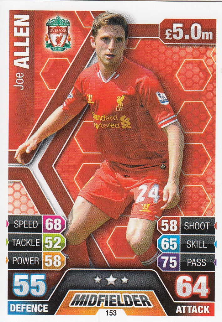 153. JOE ALLEN - LIVERPOOL