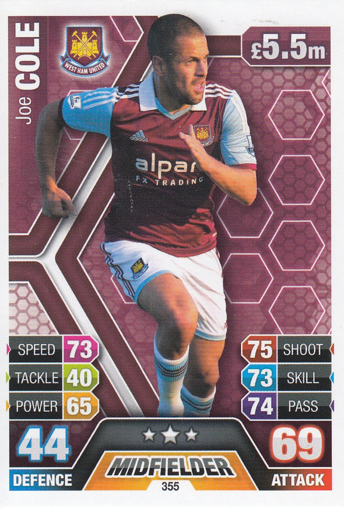 355. JOE COLE - WEST HAM UNITED