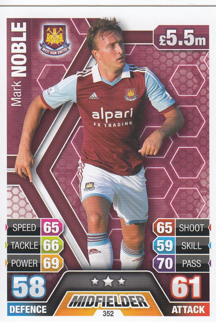 352. MARK NOBLE - WEST HAM UNITED