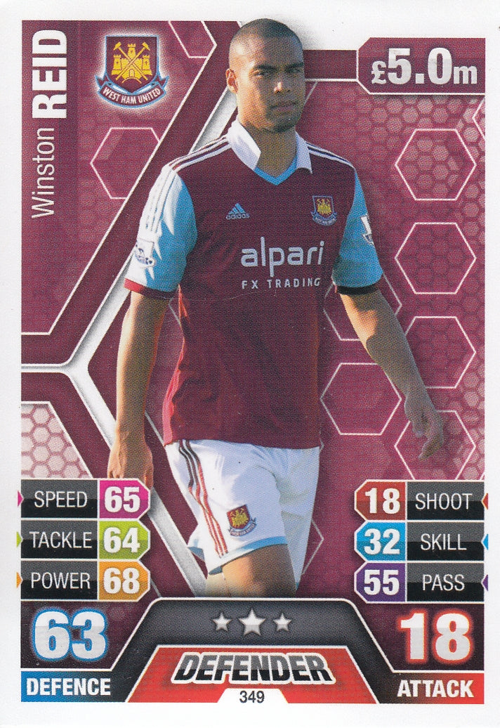 349. WINSTON REID - WEST HAM UNITED