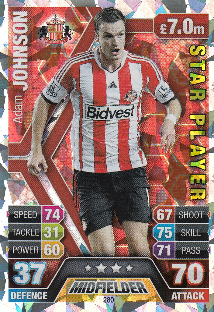 280. ADAM JOHNSON - SUNDERLAND - STARPLAYER