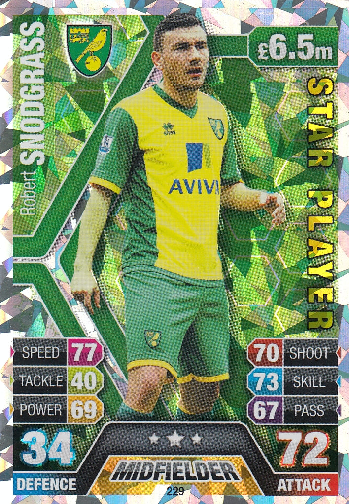 229. ROBERT SNODGRASS - NORWICH CITY - STARPLAYER