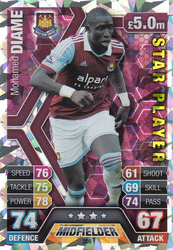 356. MOHAMED DIAME - WEST HAM UNITED - STARPLAYER