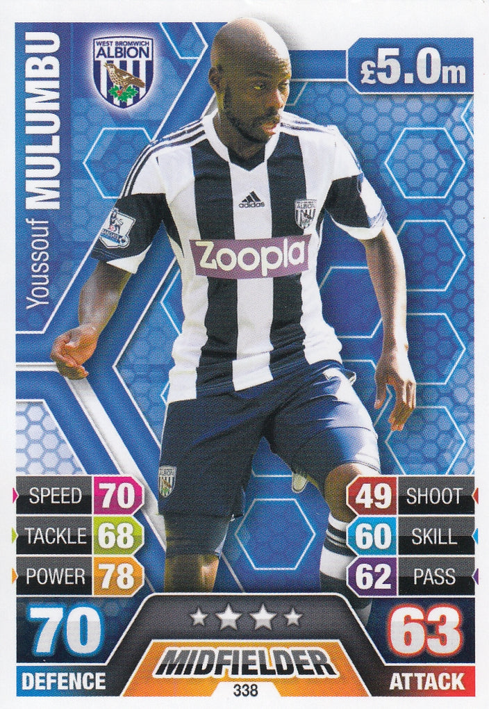 338. YOUSSOUF MULUMBU - WEST BROMWICH ALBION