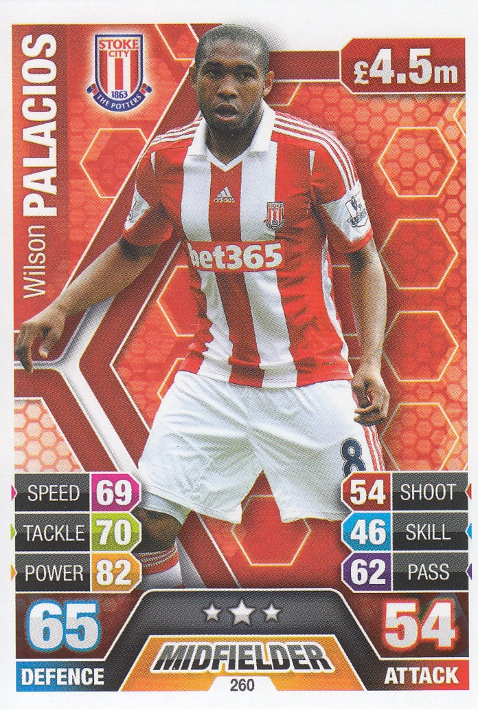 260. WILSON PALACIOS - STOKE CITY