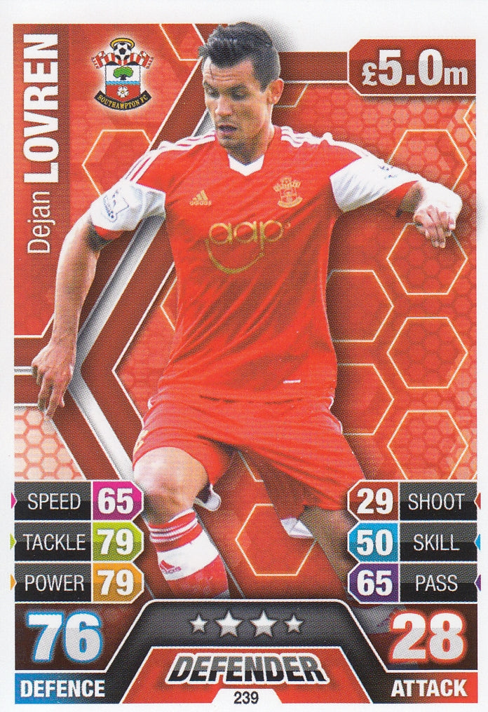 239. DEJAN LOVREN - SOUTHAMPTON