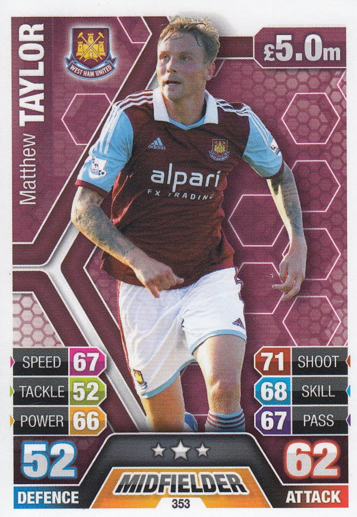 353. MATTHEW TAYLOR - WEST HAM UNITED