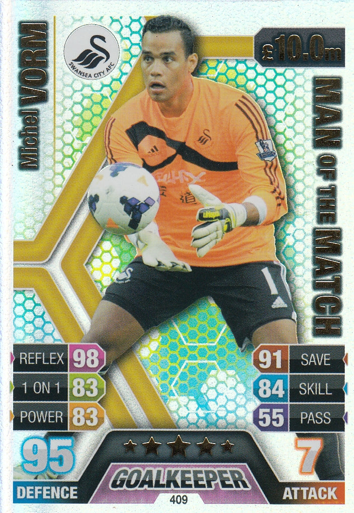 409. MICHEL VORM - SWANSEA CITY - MAN OF THE MATCH