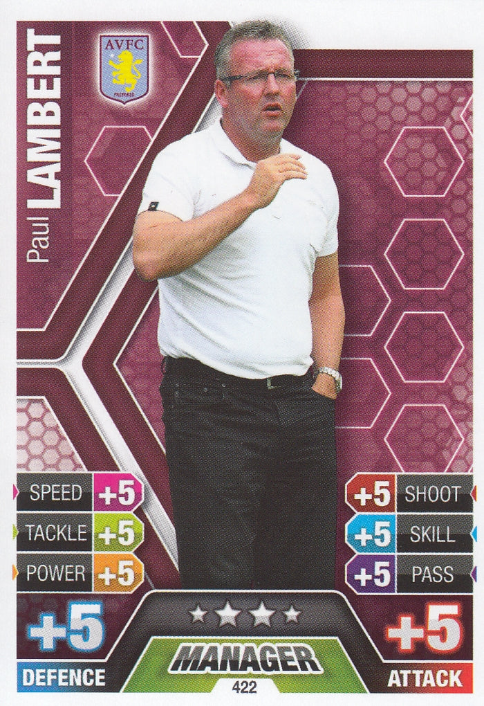 422. PAUL LAMBERT - ASTON VILLA - MANAGER