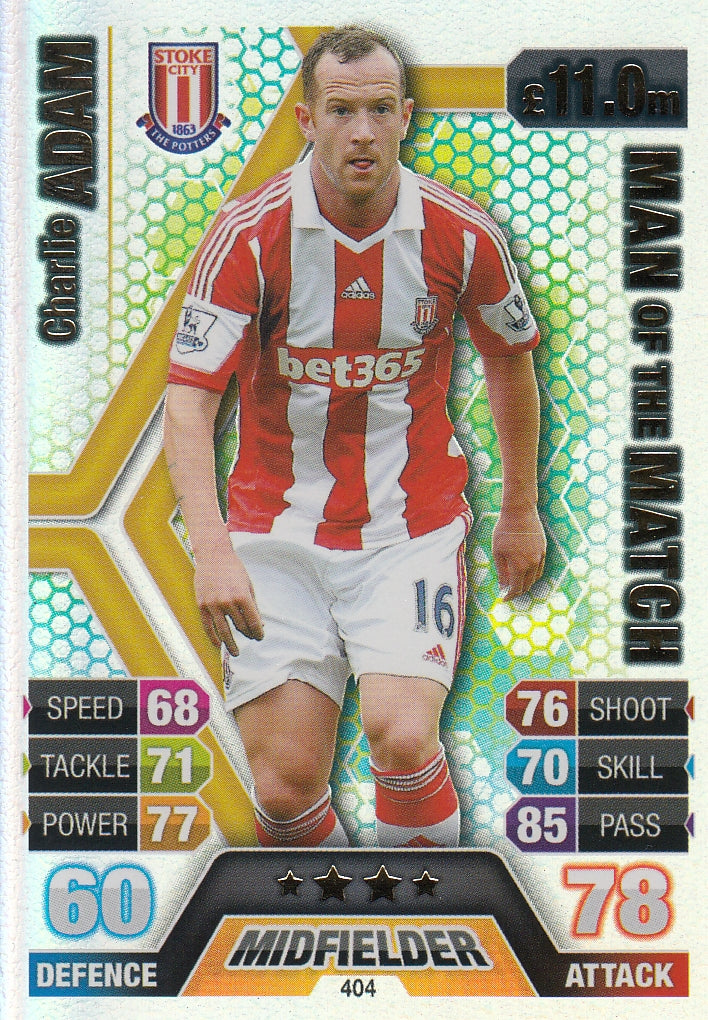 404. CHARLIE ADAM - STOKE CITY - MAN OF THE MATCH