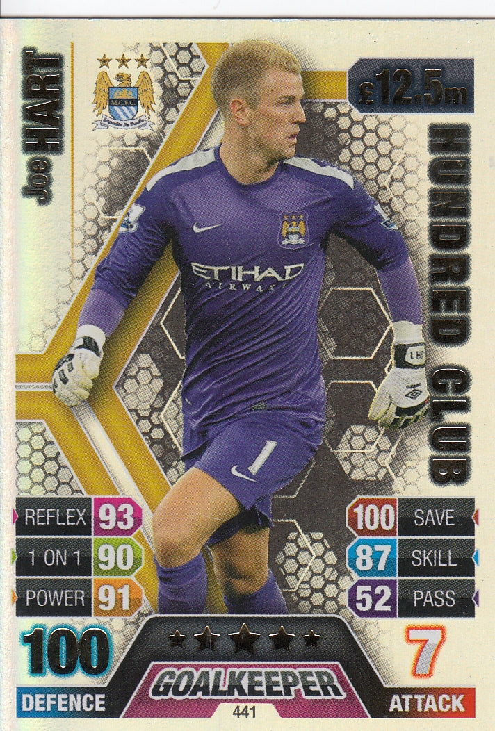 441. JOE HART - MANCHESTER CITY - HUNDRED CLUB