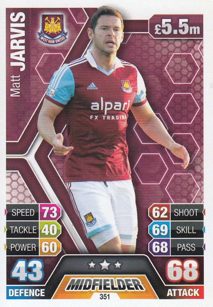 351. MATT JARVIS - WEST HAM UNITED