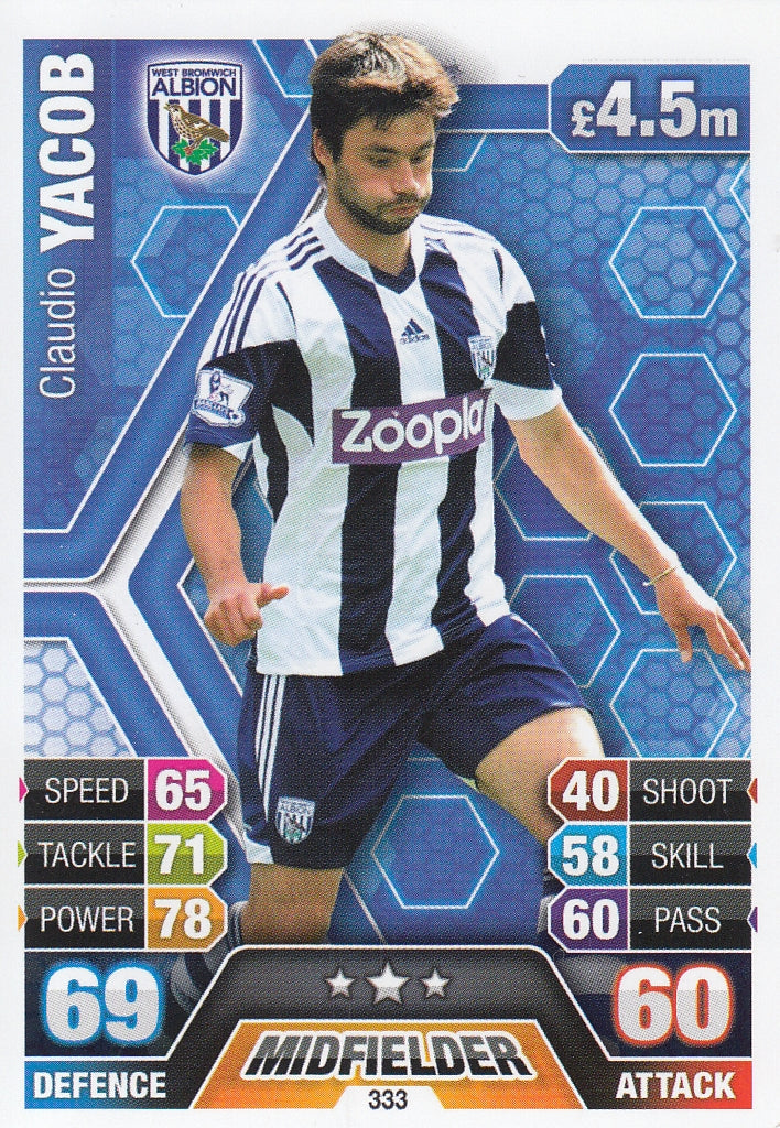 333. CLAUDIO YACOB - WEST BROMWICH ALBION