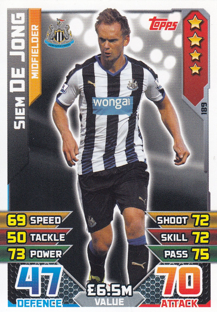 189. SIEM DE JONG - NEWCASTLE - MIDFIELDER