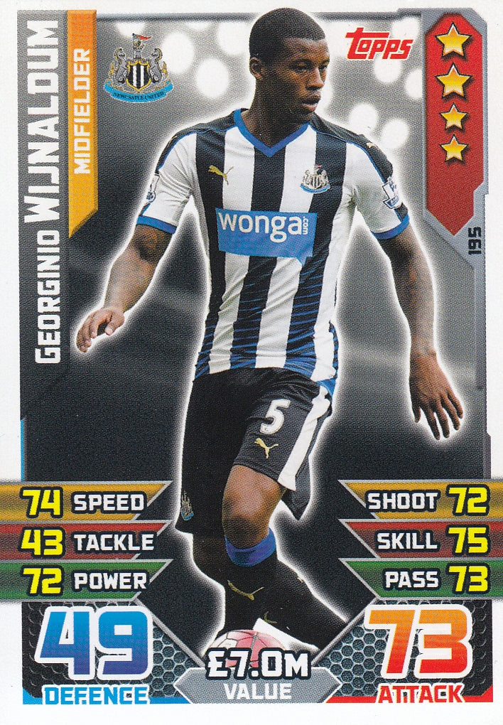 195. GEORGINIO WIJNALDUM - NEWCASTLE - MIDFIELDER