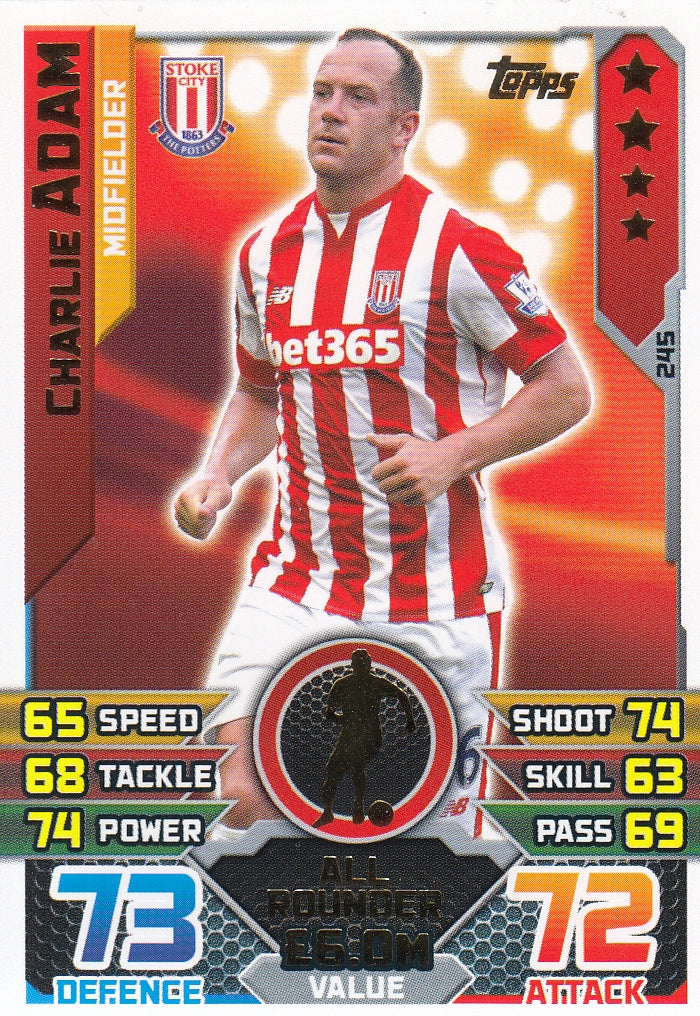 245. CHARLIE ADAM - STOKE - MIDFIELDER