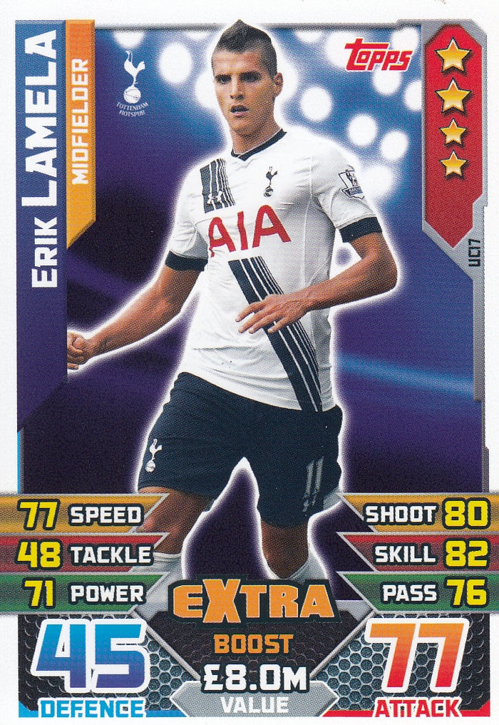 EX-UC17. ERIK LAMELA - TOTTENHAM HOTSPUR - MIDFIELDER - EXTRA BOOST