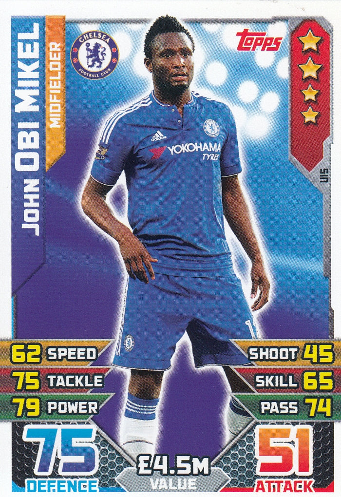 EX-U15. JOHN OBI MIKEL - CHELSEA - MIDFIELDER