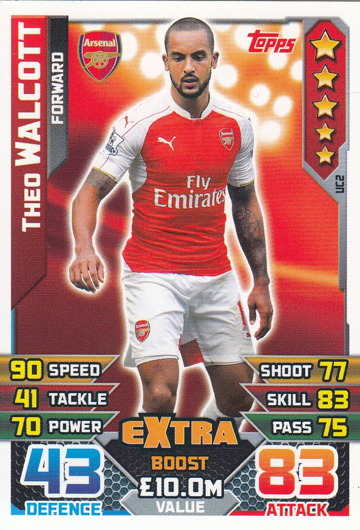 EX-UC02. THEO WALCOTT - ARSENAL - FORWARD - EXTRA BOOST