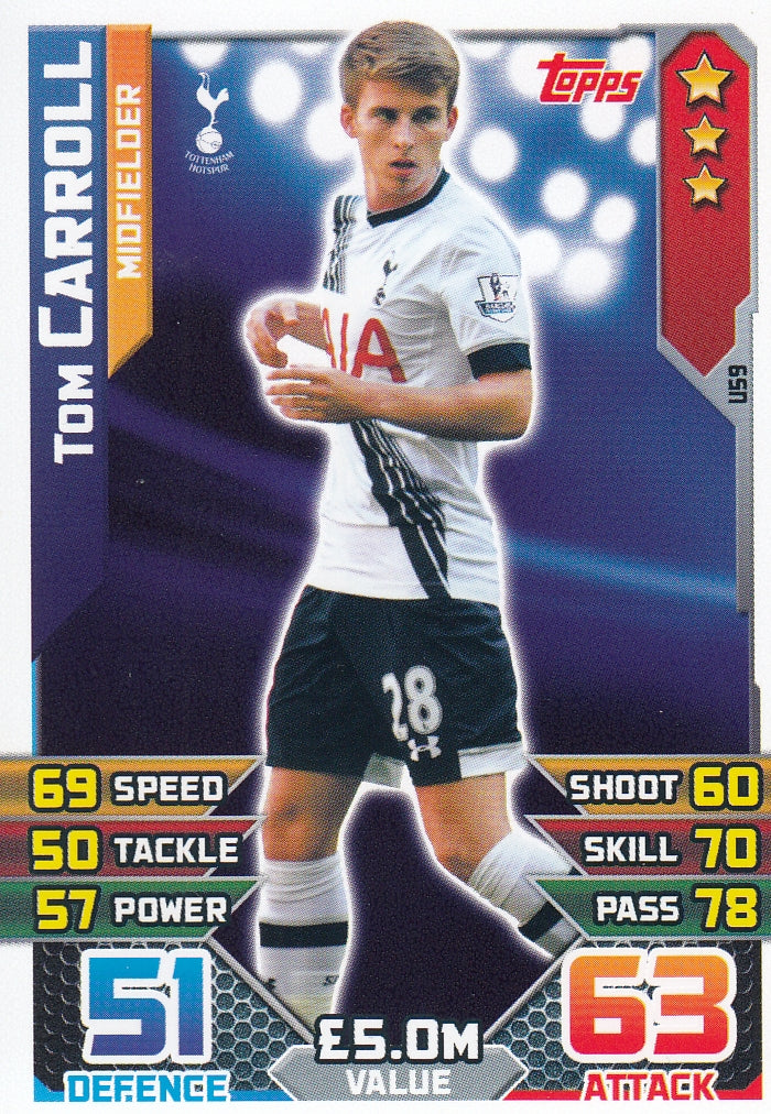 EX-U59. TOM CARROLL - TOTTENHAM HOTSPUR - MIDFIELDER
