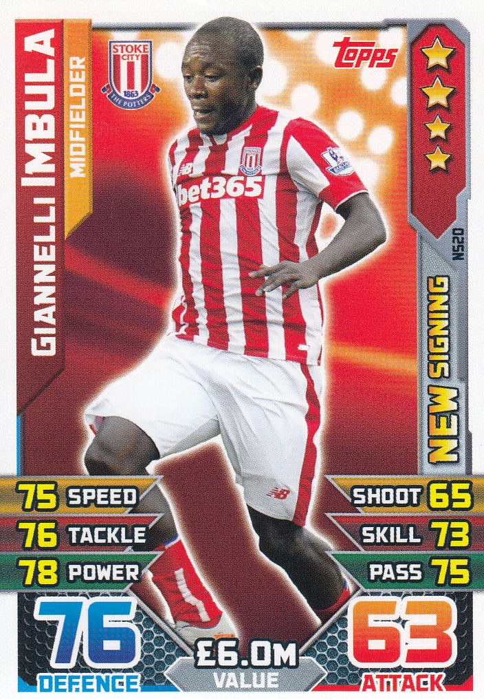 EX-NS20. GIANNELLI IMBULA - STOKE CITY - NEW SIGNING