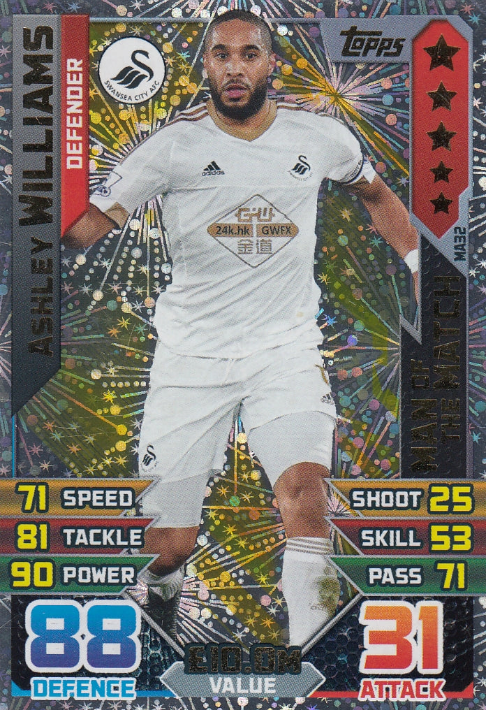 EX-MA32. ASHLEY WILLIAMS - SWANSEA - MAN OF THE MATCH