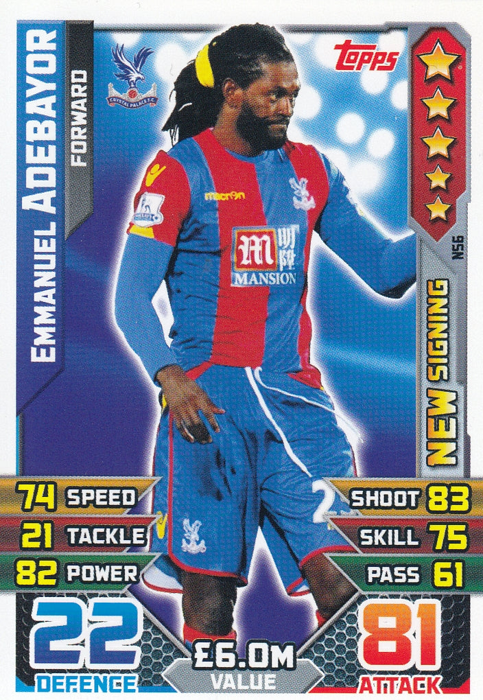 EX-NA06. EMMANUEL ADEBAYOR - CRYSTAL PALACE - NEW SIGNING