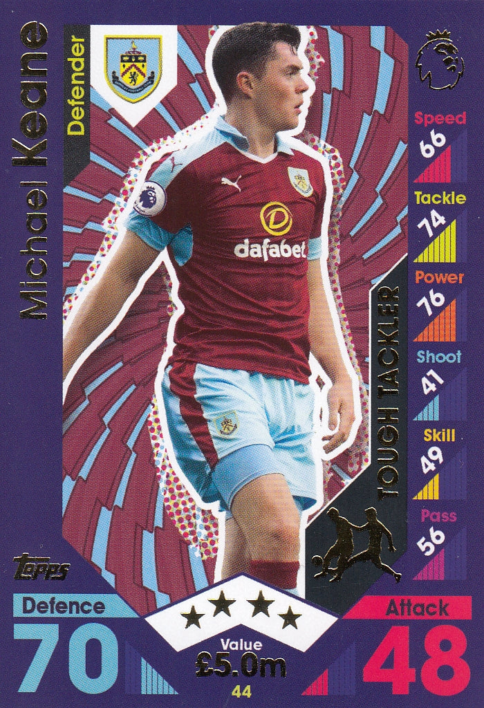 044. MICHAEL KEANE - BURNLEY - TOUGH TACKLER