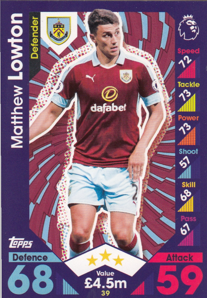 039. MATTHEW LOWTON - BURNLEY