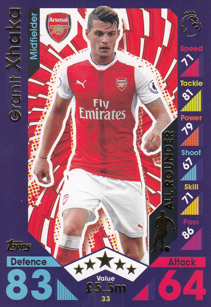 033. GRANIT XHAKA - ARSENAL - ALL ROUNDER
