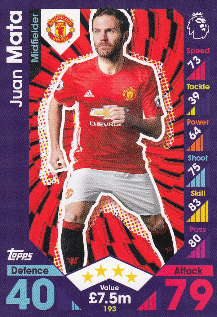 193. JUAN MATA - MANCHESTER UNITED