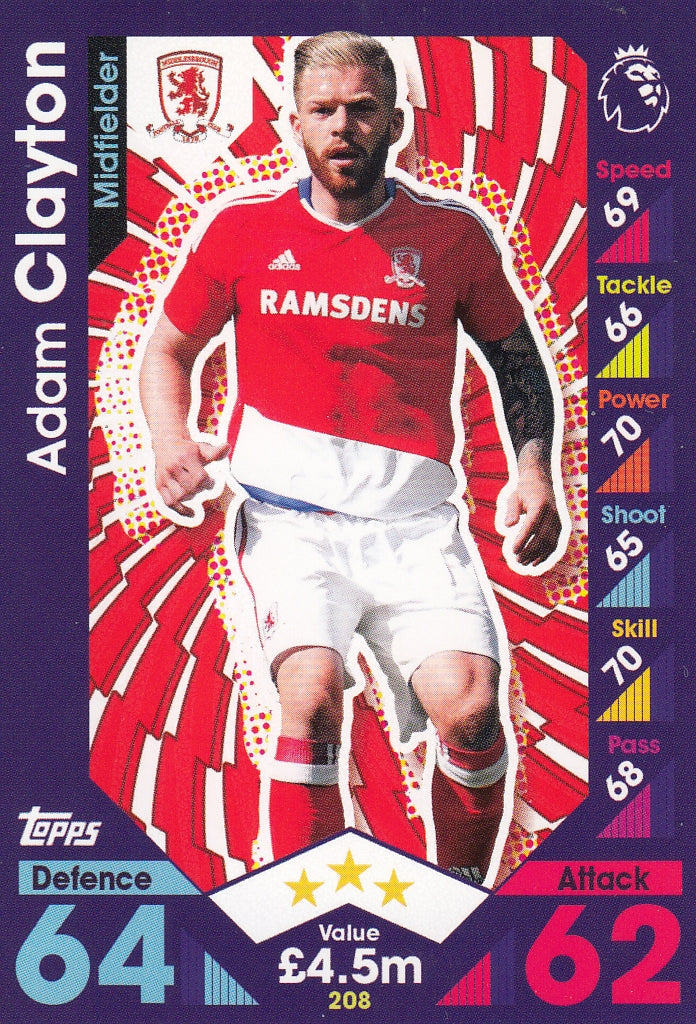 208. ADAM CLAYTON - MIDDLESBROUGH