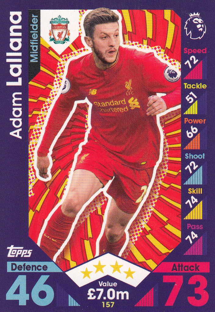 157. ADAM LALLANA - LIVERPOOL