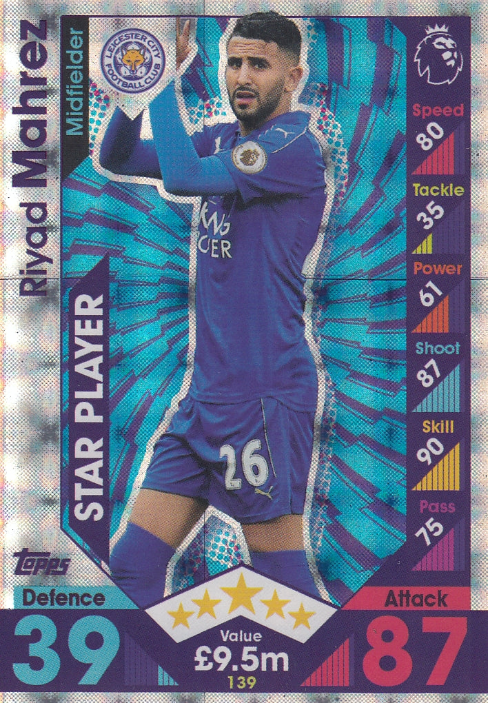 139. RIYAD MAHREZ - LEICESTER CITY - STAR PLAYER