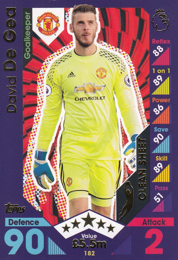 182. DAVID DE GEA - MANCHESTER UNITED - CLEAN SHEET