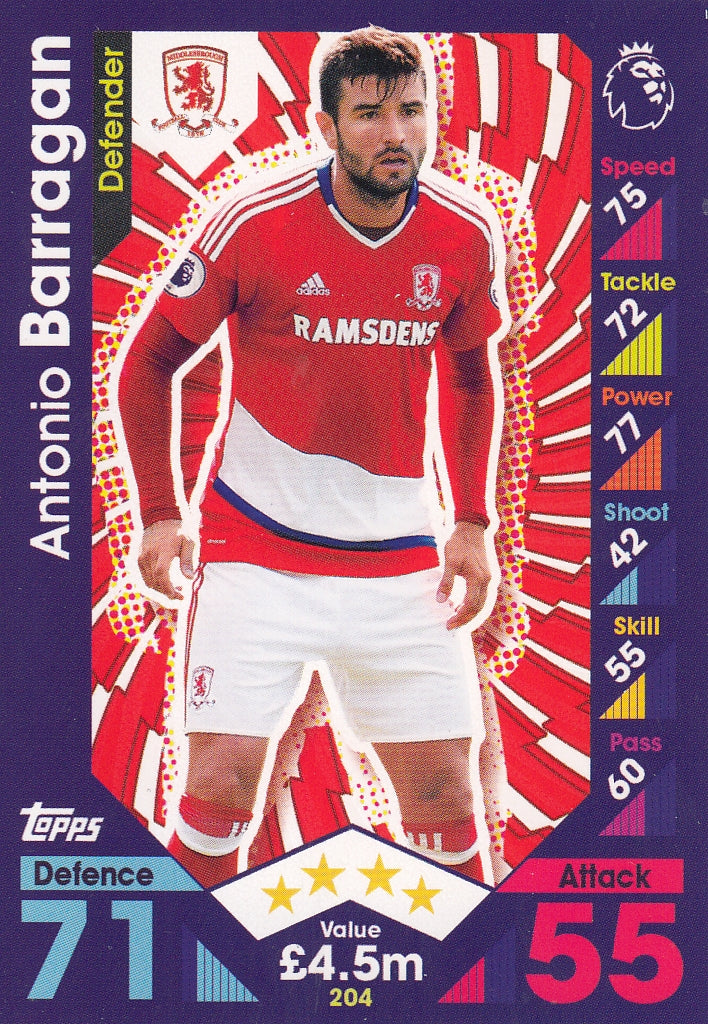 204. ANTONIO BARRAGAN - MIDDLESBROUGH