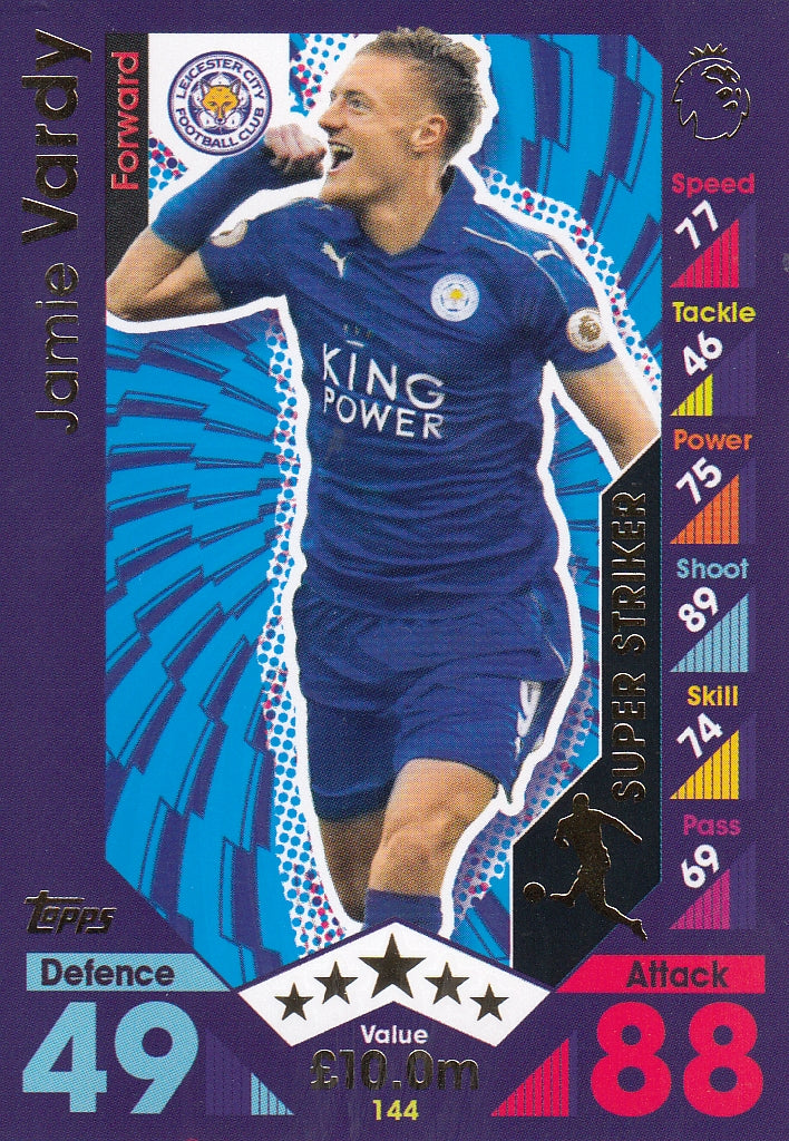 144. JAMIE VARDY - LEICESTER CITY - SUPER STRIKER