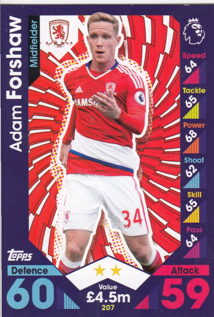 207. ADAM FORSHAW - MIDDLESBROUGH