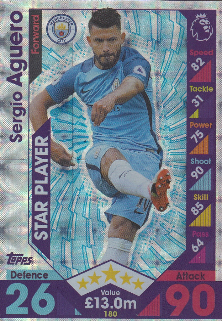 180. SERGIO AGUERO - MANCHESTER CITY - STAR PLAYER